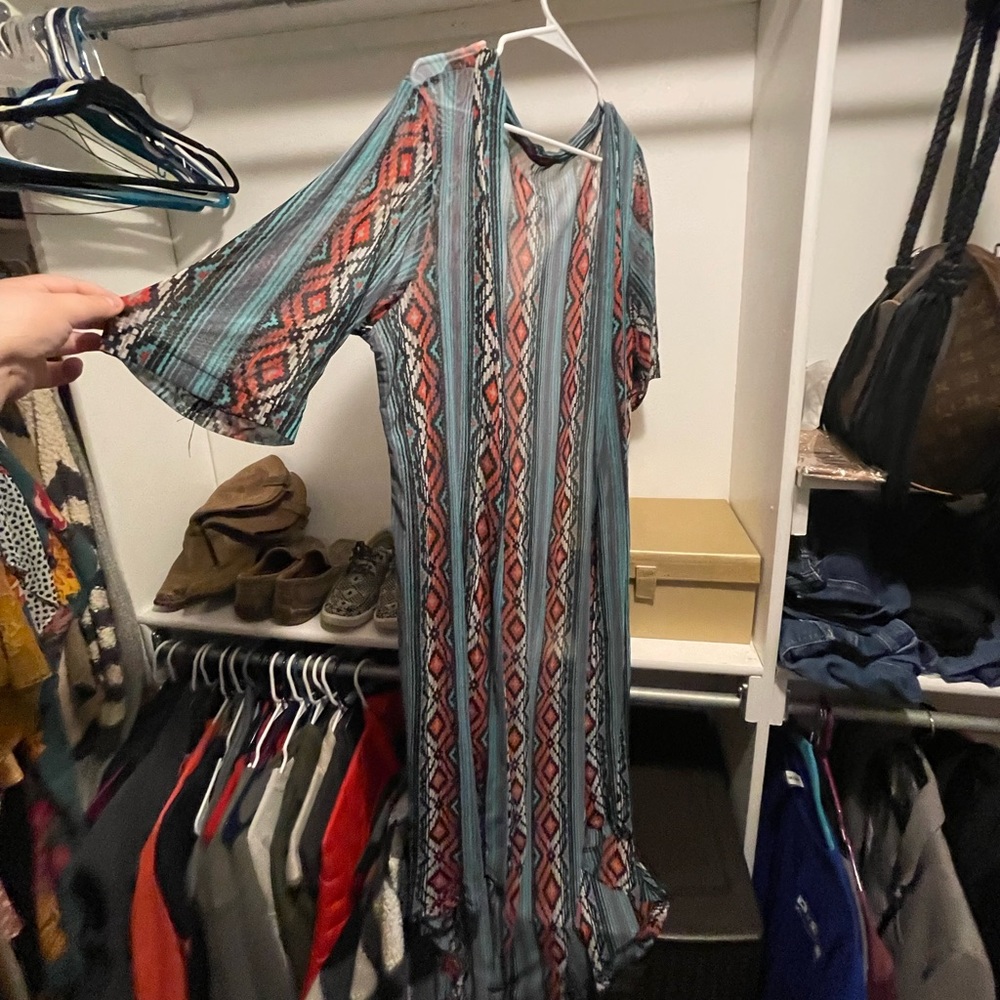 Crazy Train Serape Duster Tunic